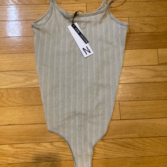 Noisy may Tops - ❗️5 for $35❗️Noisy May silver Bodysuit